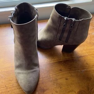 Taupe booties 9.5